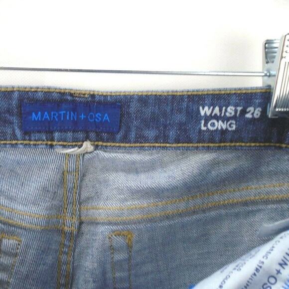 Martin + Osa Women's Y2K Classic Straight Jeans Low Rise Retro Denim 26 Long - Picture 8 of 8